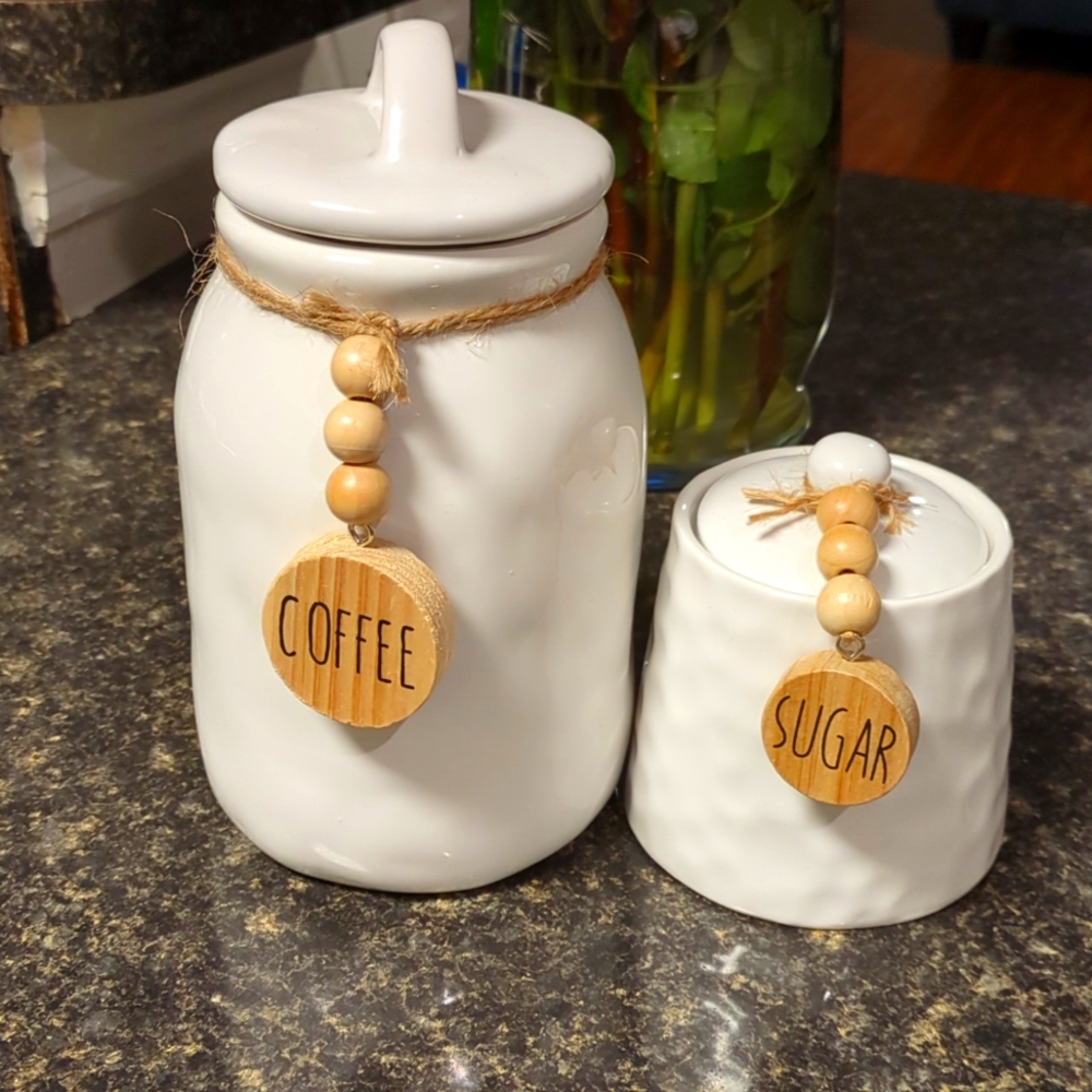 Coffee and Sugar jar set